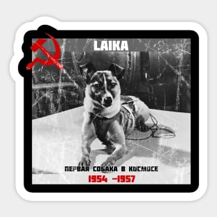 Laika: First Dog in Space Sticker